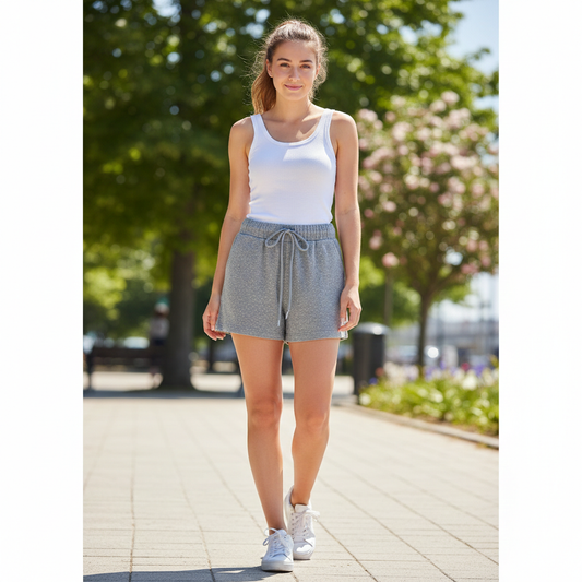 Shorts Donna Felpa Strass