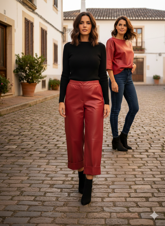 Pantalone Donna Ecopelle