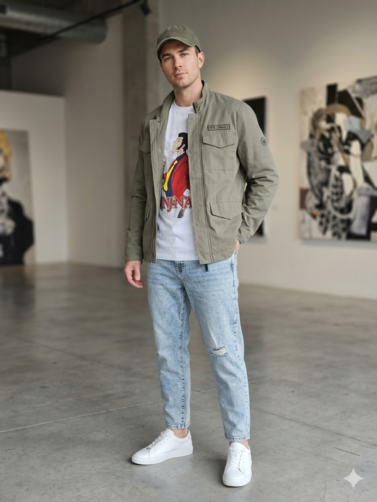 Jeans Uomo Cropped Fit