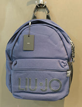 Carica l'immagine nel visualizzatore di Gallery, Zaino Tela Impermeabile Zip Tasche Laterali Blu