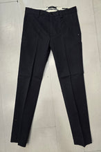 Carica l'immagine nel visualizzatore di Gallery, Pantalone Chinos Canvas Cotone Blu Tasca Bottone Slim