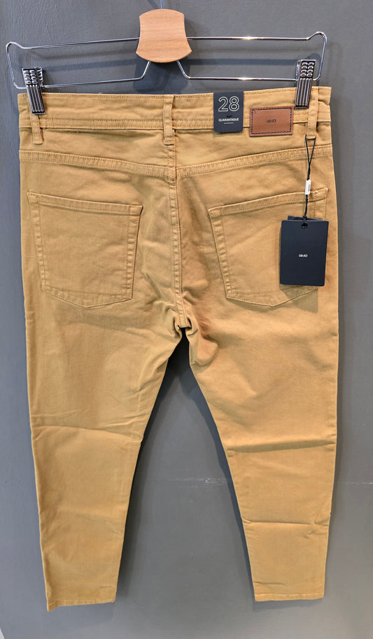 Jeans Cotone Elasticizzato Senape Taglia 42