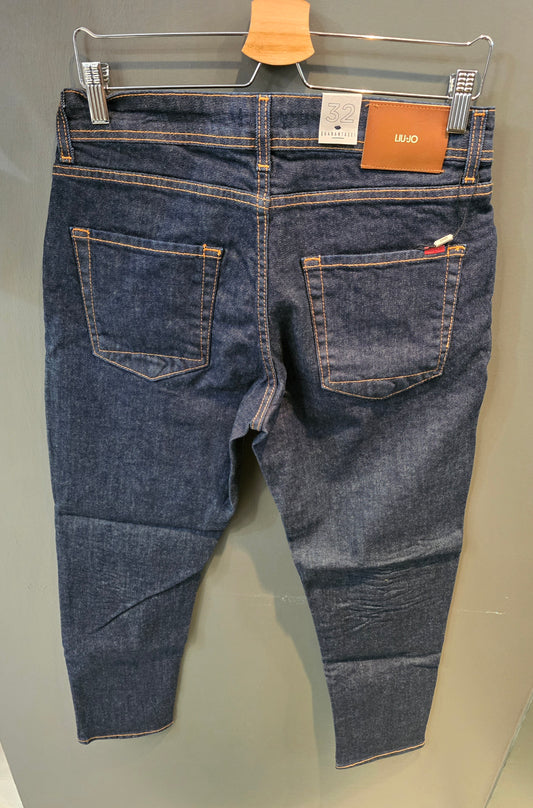 Jeans Fred Elasticizzato Blu Scuro Carrot