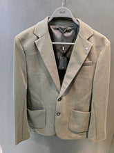 Carica l'immagine nel visualizzatore di Gallery, Giacca Tessuto Operato Verde Militare Doppia Tasca Toppa Slim