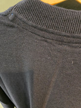 Carica l'immagine nel visualizzatore di Gallery, Cardigan Abbottonato Blu Scuro Lana Cotone Taglia L