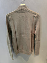 Carica l'immagine nel visualizzatore di Gallery, Cardigan Zip Tasche Davanti Grigio Marrone Beige