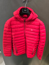 Carica l'immagine nel visualizzatore di Gallery, Piumino Imbottitura Ecologica Cappuccio Rosso Zip