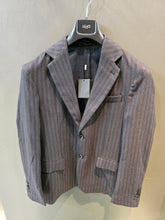 Carica l'immagine nel visualizzatore di Gallery, Pantalone Gessato Blu Scuro Chinos Gamba Stretta Taglia 44