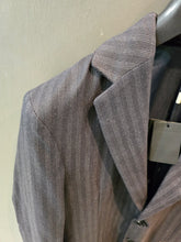 Carica l'immagine nel visualizzatore di Gallery, Giacca Gessata Blu Scuro Taglia 44 Completabile