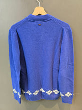 Carica l'immagine nel visualizzatore di Gallery, Maglia Paricollo Rifiniture Rombi Royal Blu