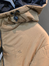 Carica l'immagine nel visualizzatore di Gallery, Piumino Reversibile Camel Nero Cappuccio Taglia L