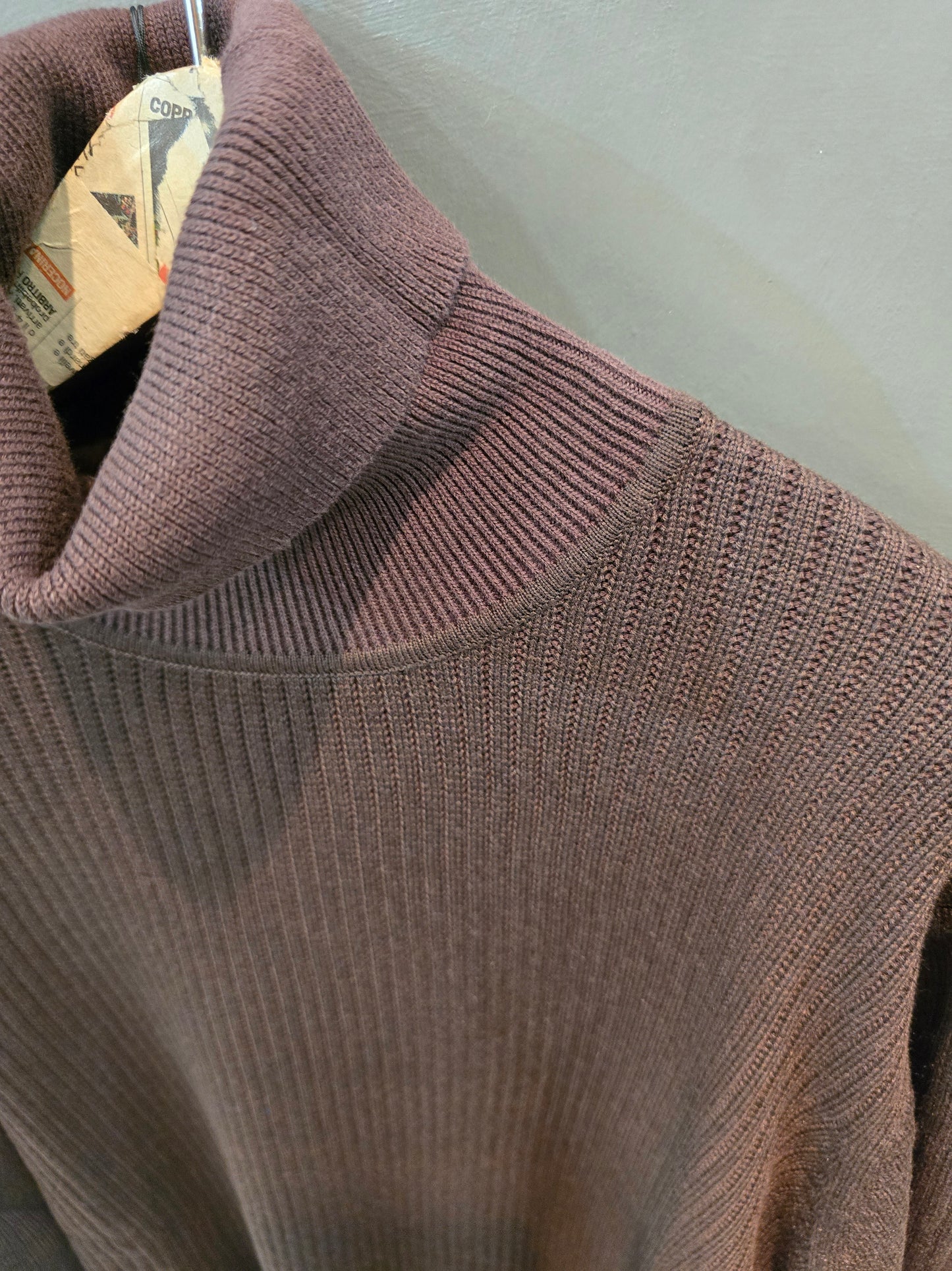 Maglia Coste Dolcevita Moro Taglia L