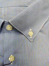 Carica l'immagine nel visualizzatore di Gallery, Camicia Cotone Microquadretto Button Down Slim Celeste