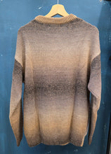 Carica l'immagine nel visualizzatore di Gallery, Maglia Misto Lana Paricollo Effetto Sfumato Marrone