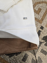 Carica l'immagine nel visualizzatore di Gallery, Felpa Cotone Felpato Paricollo Inserti Contrasto Avorio