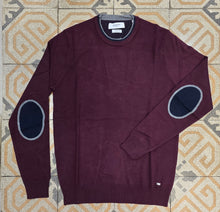 Carica l'immagine nel visualizzatore di Gallery, Maglia Paricollo Viscosa Toppe Contrasto Doppio Colletto