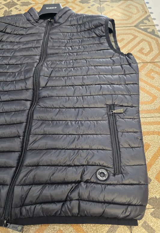 Gilet 100gr Chiusura Zip Doppio Cursore Nero