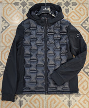 Carica l'immagine nel visualizzatore di Gallery, Giubbotto Nylon Neoprene Nero Zip Uomo