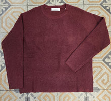 Carica l'immagine nel visualizzatore di Gallery, Maglia Paricollo Coste Bordeaux