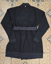 Carica l'immagine nel visualizzatore di Gallery, Cardigan Misto Lana Cinturato Bordature Lurex