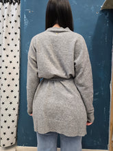Carica l'immagine nel visualizzatore di Gallery, Cardigan Misto Lana Cinturato Bordature Lurex
