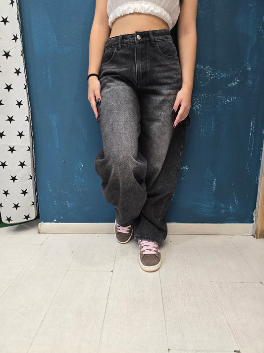 Jeans Tessuto Fermo Mom Fit