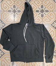 Carica l'immagine nel visualizzatore di Gallery, Felpa Cotone Felpato Cappuccio Tascone Zip Donna