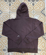 Carica l'immagine nel visualizzatore di Gallery, Felpa Cotone Felpato Cappuccio Tascone Zip Donna