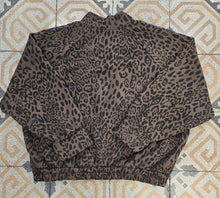 Carica l'immagine nel visualizzatore di Gallery, Bomber Felpa Felpata Cotone Stampa Animalier Taglia Unica