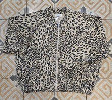 Carica l'immagine nel visualizzatore di Gallery, Bomber Felpa Felpata Cotone Stampa Animalier Taglia Unica