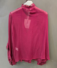 Carica l'immagine nel visualizzatore di Gallery, Camicia Chiffon Jabot Pizzo Maniche Bombate