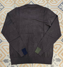 Carica l'immagine nel visualizzatore di Gallery, Maglia Viscosa Paricollo Tessuto Lavorato Toppe Asimmetriche