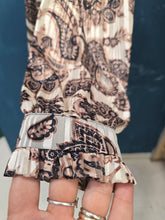 Carica l'immagine nel visualizzatore di Gallery, Abito Fantasia Plissettato Tunichetta Ginocchio Taglia 42