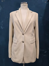Carica l'immagine nel visualizzatore di Gallery, Blazer Velluto Millerighe Avorio Bottoni Gioiello Taglia 42