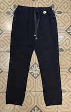 Carica l'immagine nel visualizzatore di Gallery, Pantalone Jogger Coulisse Polsino Passamaneria Nero