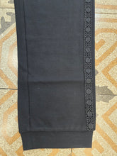 Carica l'immagine nel visualizzatore di Gallery, Pantalone Jogger Coulisse Polsino Passamaneria Nero