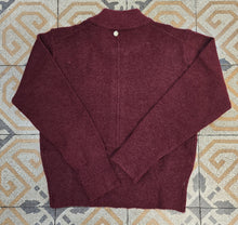 Carica l'immagine nel visualizzatore di Gallery, Maglia Lana Bomber Corto Zip Spilla Strass