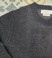 Carica l'immagine nel visualizzatore di Gallery, Maglia Paricollo Lana Pannocchia Nero Marrone