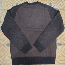 Carica l'immagine nel visualizzatore di Gallery, Maglia Paricollo Lana Pannocchia Nero Marrone