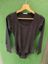 Carica l'immagine nel visualizzatore di Gallery, Body Caldo Cotone Scollatura Rotonda Nero