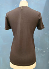 Carica l'immagine nel visualizzatore di Gallery, T-Shirt Paricollo Fiore Tulle Nero Taglia 42