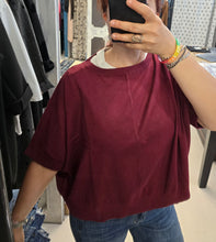 Carica l'immagine nel visualizzatore di Gallery, Maglia Over Viscosa Mano Calda Mezza Manica