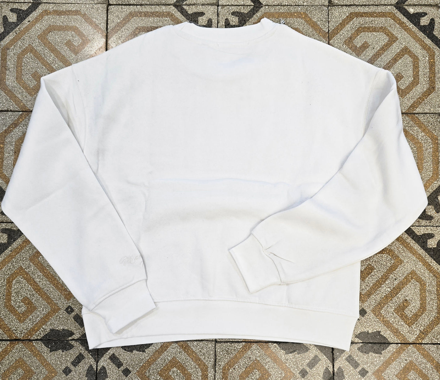 Felpa Paricollo Pietre Scollatura Cotone Felpato