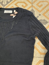 Carica l'immagine nel visualizzatore di Gallery, Abito Maglia Viscosa Tubino Manica Traforata Gala