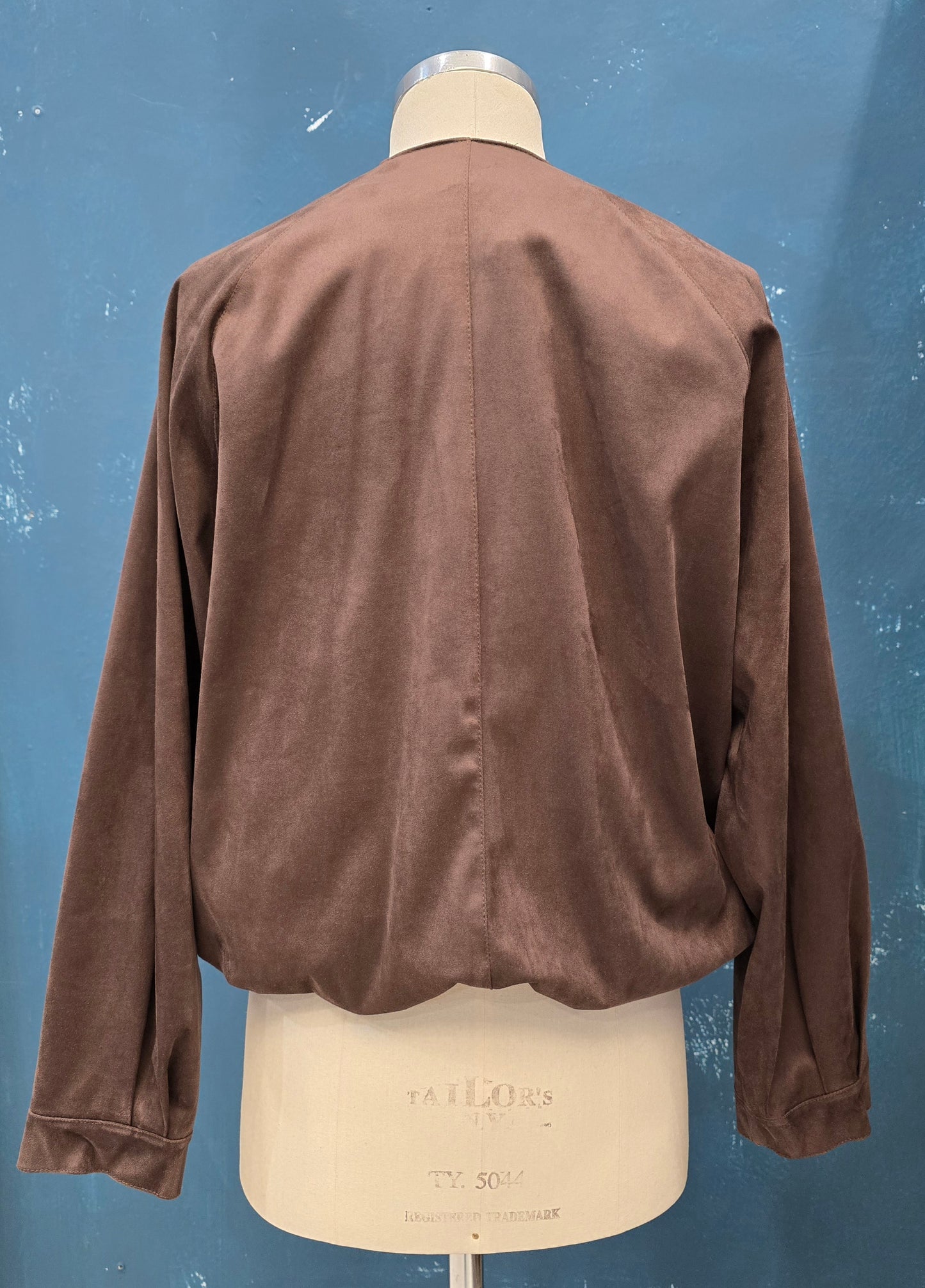 Bomber Suede Ecologico Bottoni