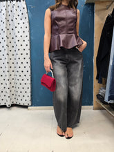 Carica l'immagine nel visualizzatore di Gallery, Borsa Mini Bouclè Rigida Strass Catena Bordeaux