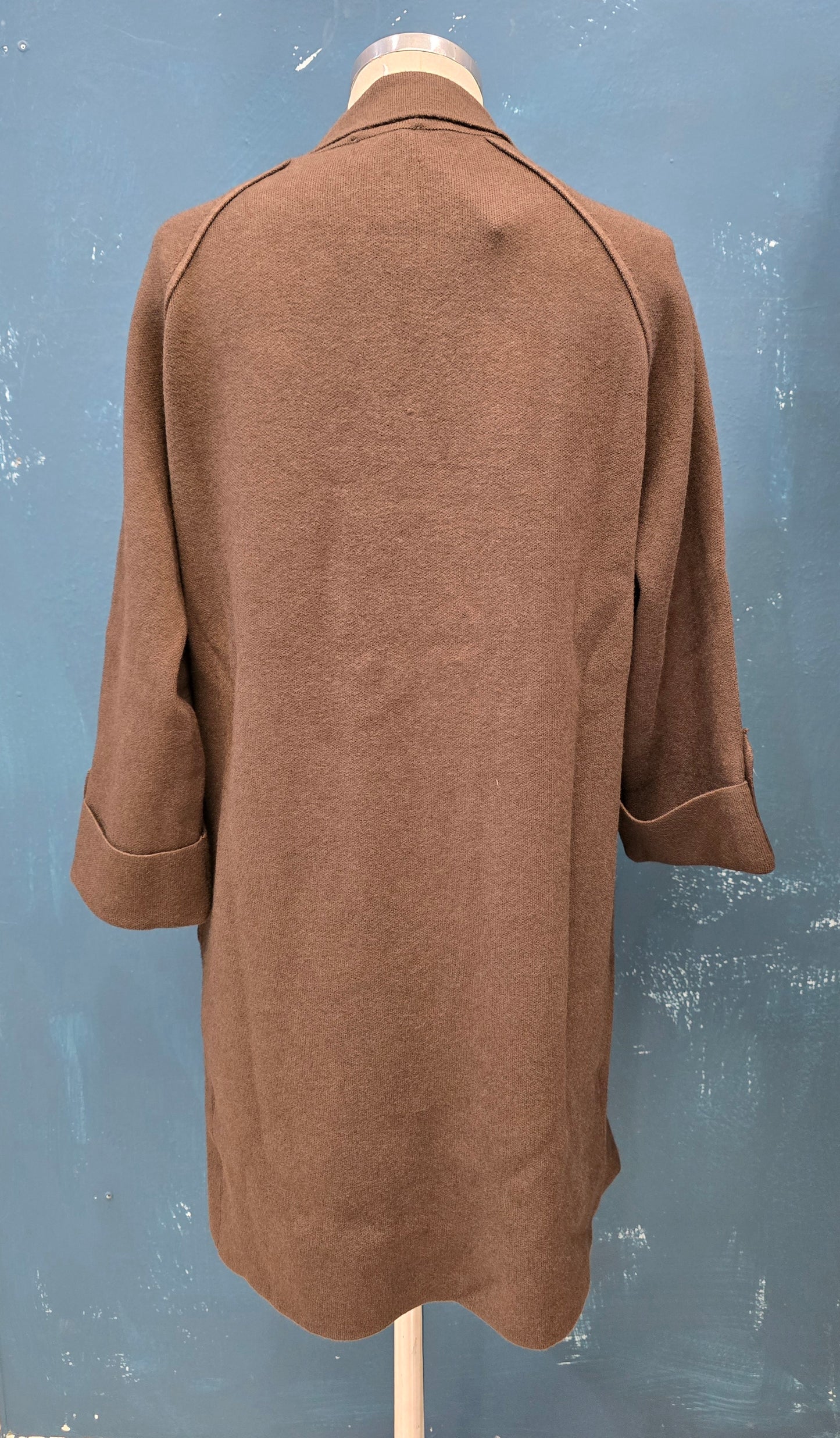 Cappotto Maglia Rasata Doppio Petto Taglia Unica