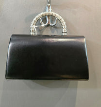 Carica l'immagine nel visualizzatore di Gallery, Borsa Mini Ecopelle Rigida Fibbia Pietre Metallo