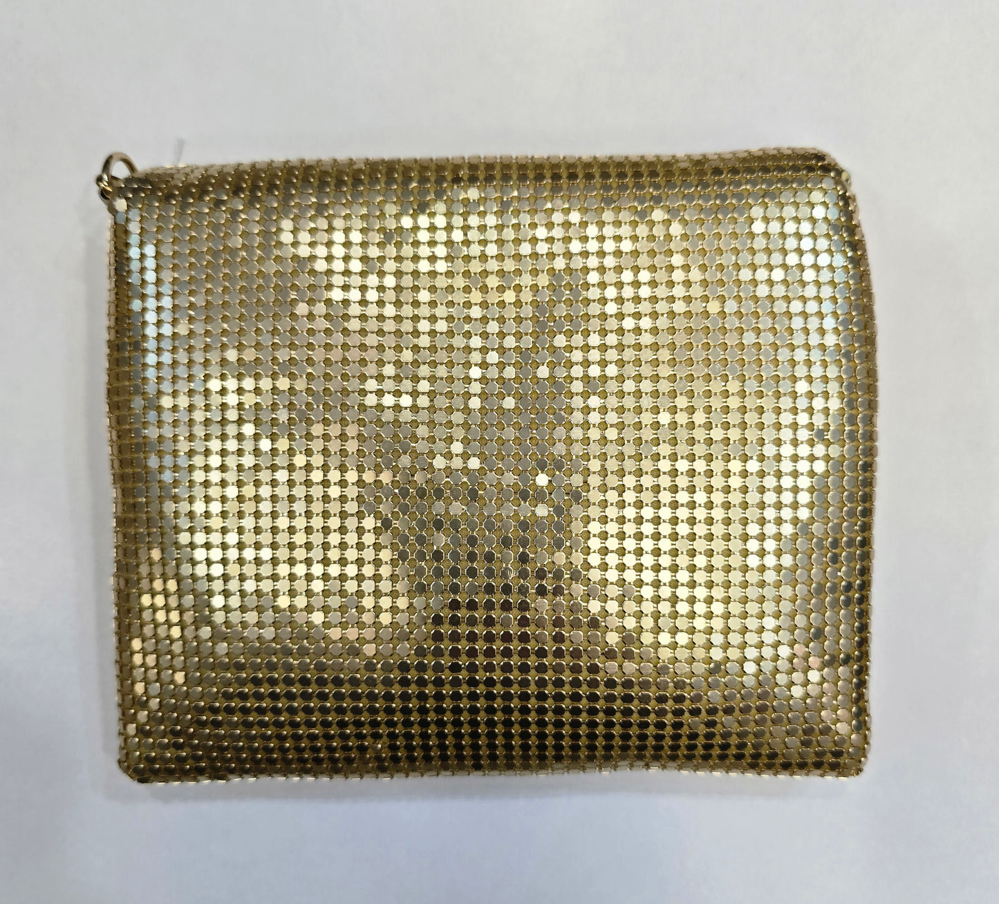 Borsa Mini Metallo Dorato Busta Catena Dorata