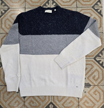 Carica l'immagine nel visualizzatore di Gallery, Maglia Righe Larghe Melangiato Tre Colori Cotone 40%